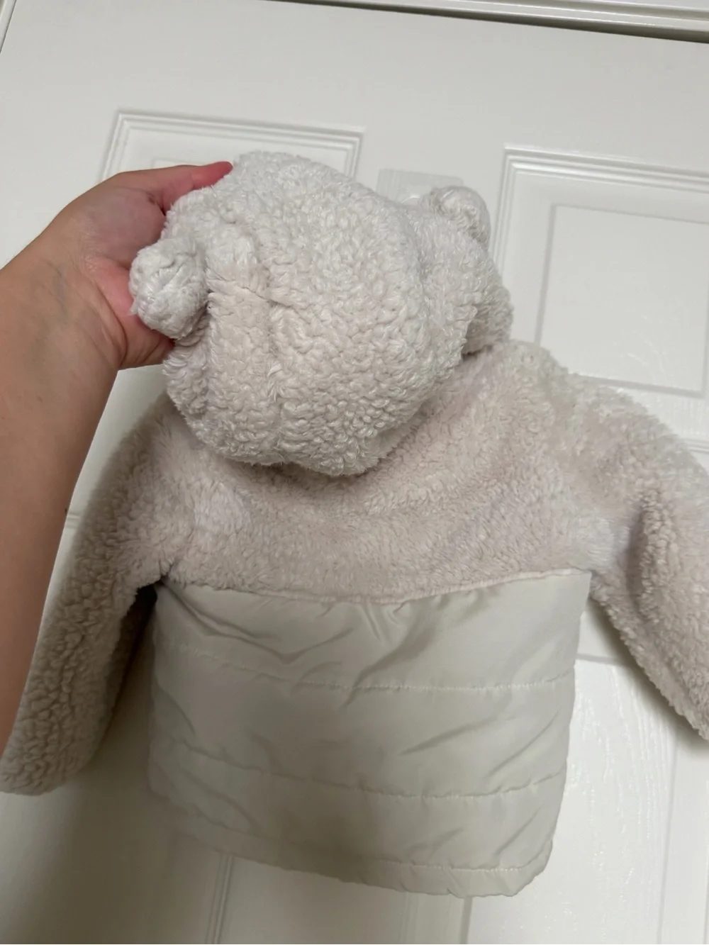 Carter's Cream Sherpa & Puffer Hooded Jacket